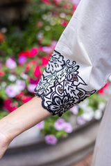 Cream Meadow Cutwork Dress