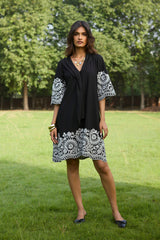 Black Broderie Dress
