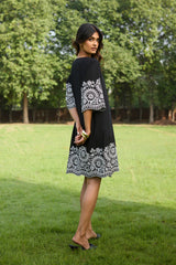 Black Broderie Dress