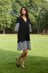 Black Broderie Dress