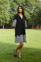 Black Broderie Dress