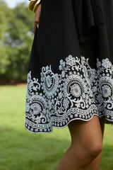 Black Broderie Dress
