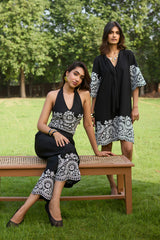 Black Broderie Dress