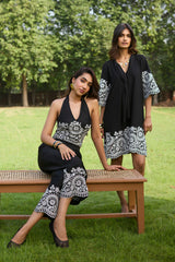 Black Broderie Dress