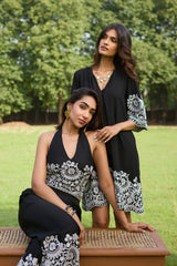 Black Broderie Dress