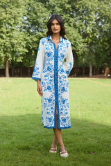 Capri Blue Midi Dress