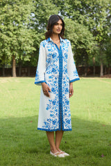 Capri Blue Midi Dress