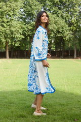 Capri Blue Midi Dress