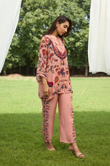 Pastel Peach Printed Set