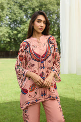 Pastel Peach Printed Set