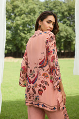 Pastel Peach Printed Set