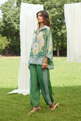 Mehak Green Print Set