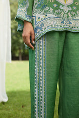 Mehak Green Print Set