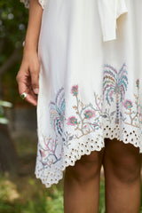 Cream Tropical Breeze Dress