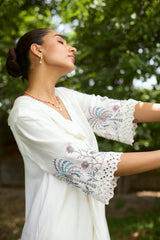 Cream Tropical Breeze Dress