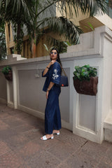 Noor Embroidered Denim Top