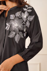 Black Blossom Co-ord Set