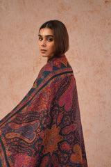TEAL BLUE WOVEN DUPATTA — Bridal Trousseau & Wedding Gift