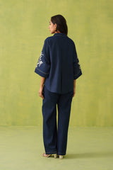 Noor Embroidered Denim Top