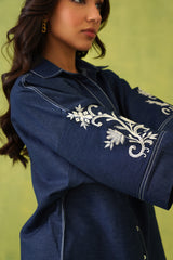 Noor Embroidered Denim Top