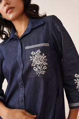 Denim Cross Stitch Co-ord Set