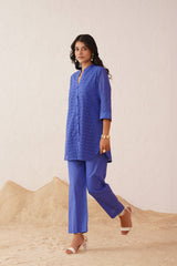 Blue Cutwork Set