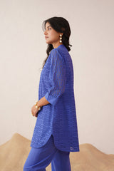Blue Cutwork Set