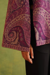 Purple Paisley Open Cape