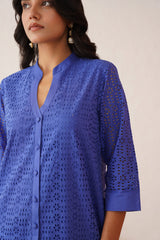 Blue Cutwork Set