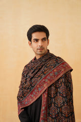 Ethnic Fusion Wool Shawl for Men Online