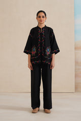 Mehak Noir Cross Stitch Co-ord Set