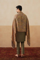 Light-Mustard Jamawar Stole