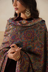 Rangrez Multicolor Jamawar Shawl For Women — Festive Corporate Gift