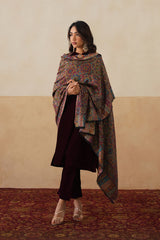 Rangrez Multicolor Jamawar Shawl For Women — Festive Corporate Gift