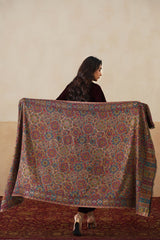 Rangrez Multicolor Jamawar Shawl For Women
