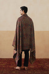 Rangrez Multicolor Jamawar Shawl — Festive Corporate Gift