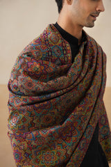 Rangrez Multicolor Jamawar Shawl
