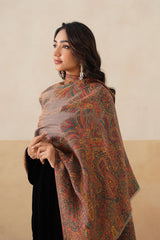 Vintage Motif Zari Shawl For Women — Premium Corporate Gift