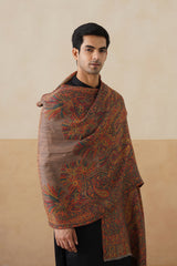 Vintage Motif Zari Shawl