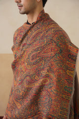 Vintage Motif Zari Shawl — Premium Corporate Gift
