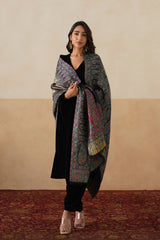 Royal Navy Kani Zari Reversible Shawl For Women