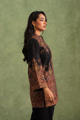 Aafreen Black Woven Set