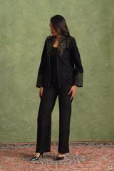 Merino Wool Black Jacket