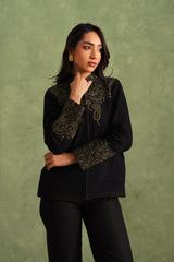 Merino Wool Black Jacket