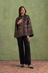 Aafreen Paisley Open Cape