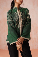 Bottle Green Woven Coat