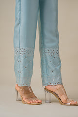 Seher Light Blue Embroidered Set