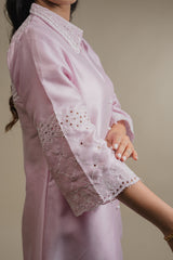 Seher Light Pink Embroidered Dhoti Set