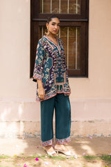 Ziya Teal Printed Set