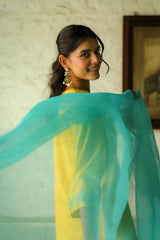 Sunny Aqua Embroidered Set